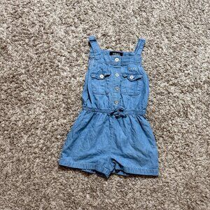 EUC DKNY Romper, Size 5 little Girls - Blue jean style